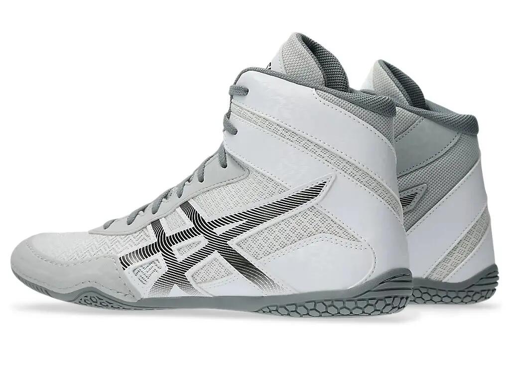 Tênis de luta livre Asics Matcontrol 3, branco, tamanho 44 3/7