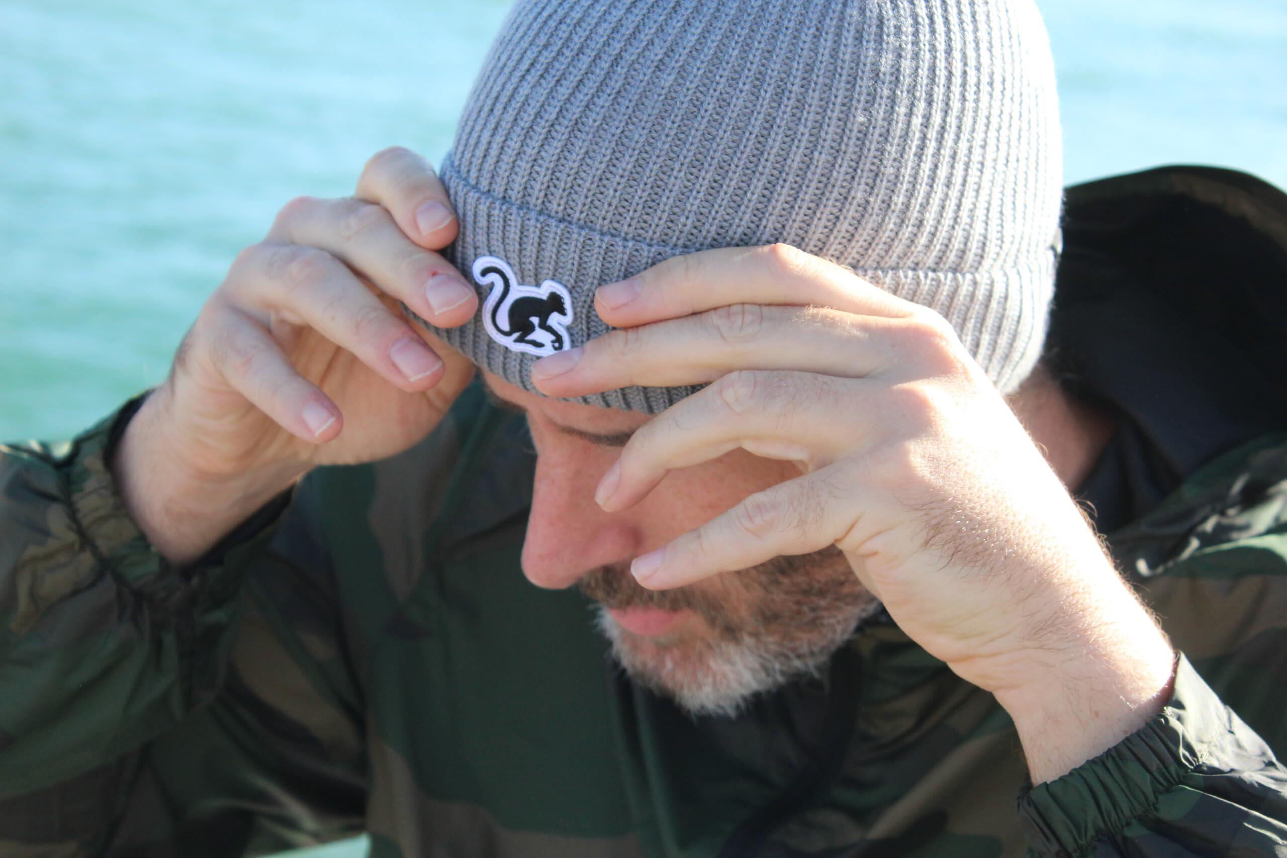 Czapka dzianinowa Beanie – wełna merynosów / rozmiar uniwersalny (szary) 3/6