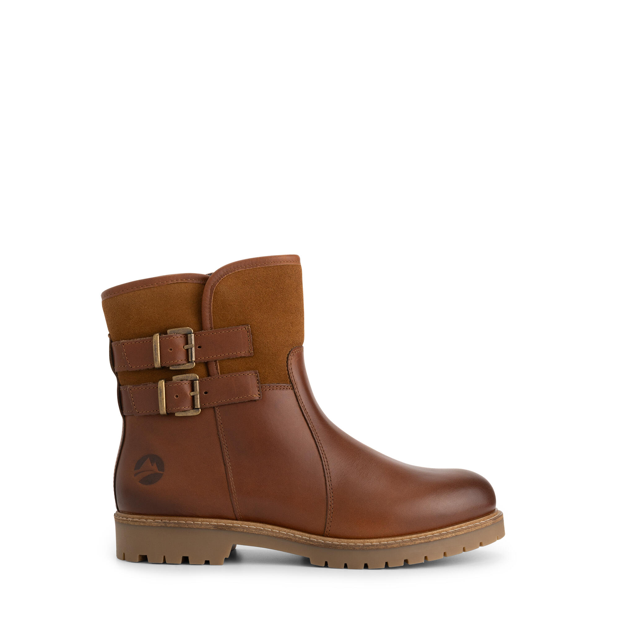 Elva Femmes - Bottines - Doublées de laine - Cognac 3/6
