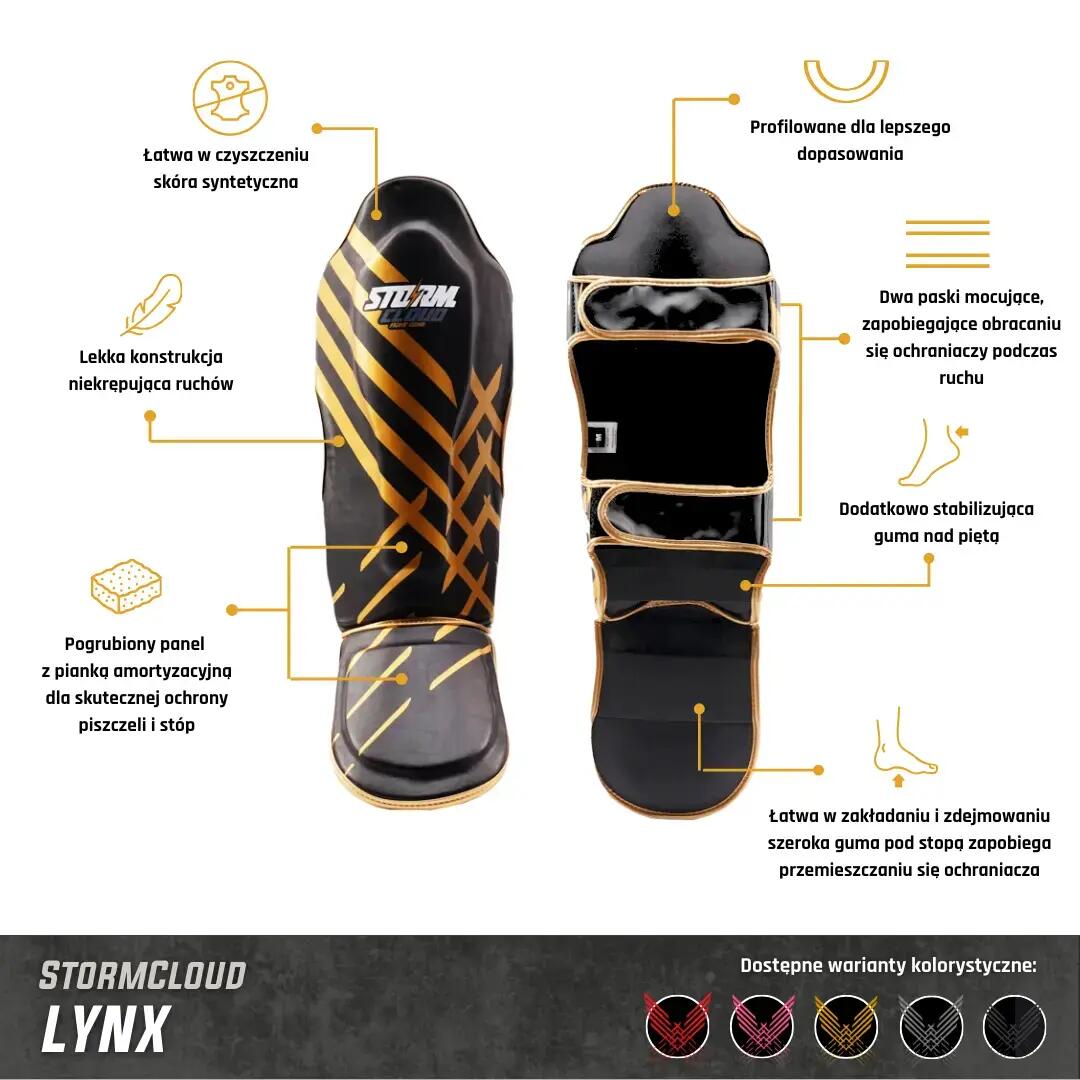 Protège-tibias et protège-pieds StormCloud Lynx 2/7