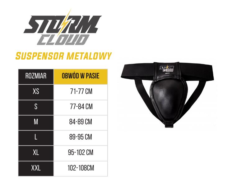Suspensor StormCloud Metalowy ochraniacz krocza męski na genitalia S 5/5