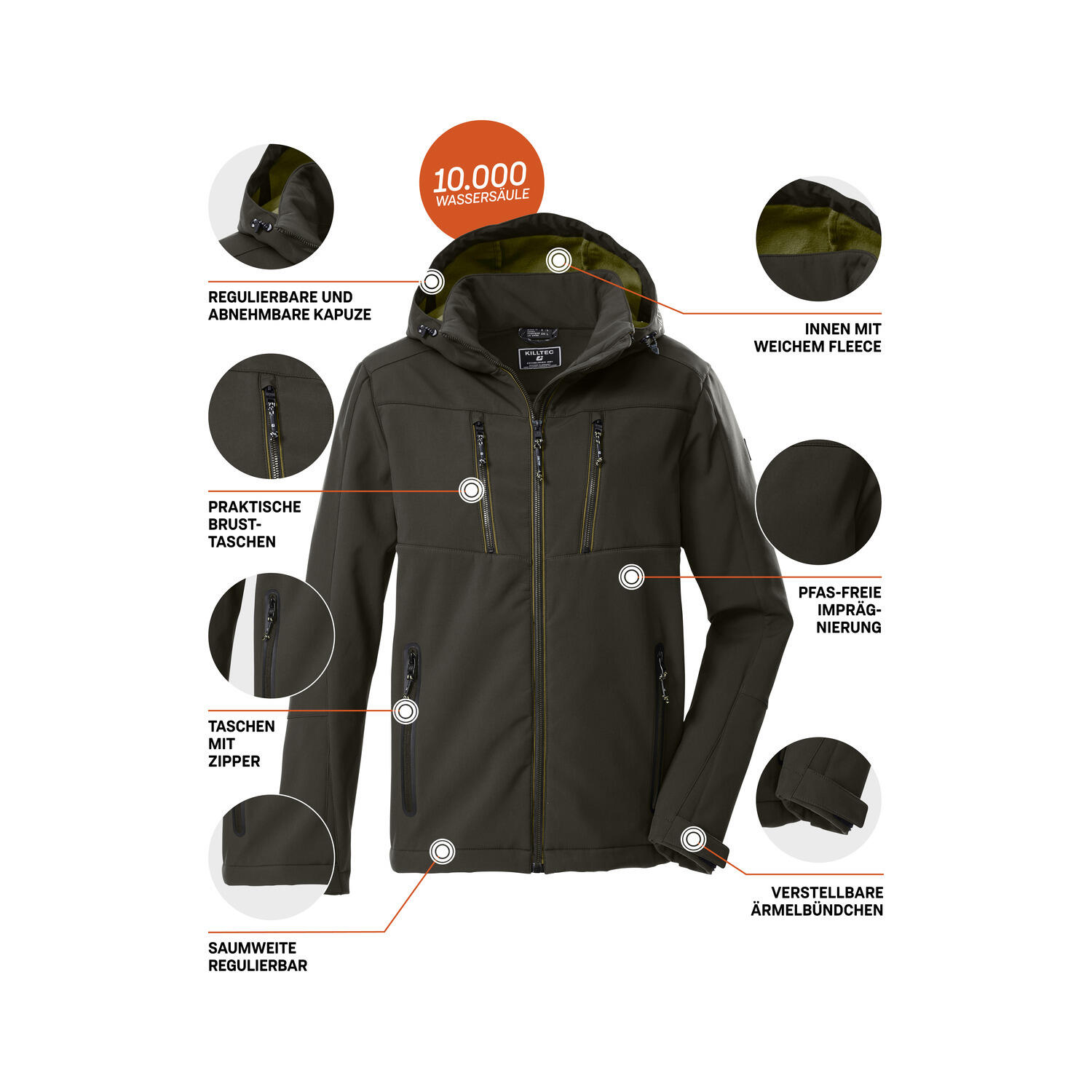 Herren Softshelljacke KOW 79 MN SFTSHLL JCKT 5/6