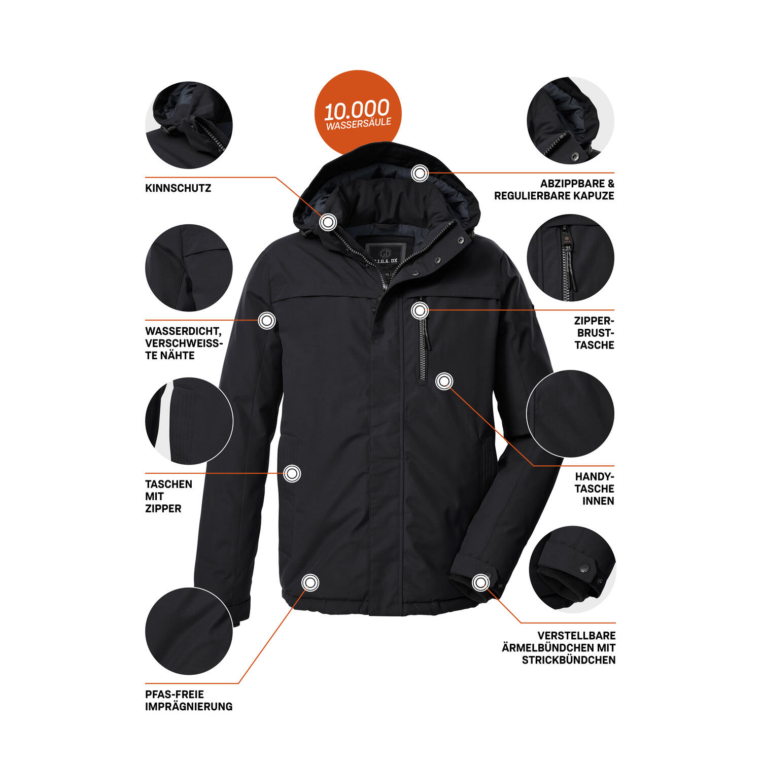 Herren Jacke GW 39 MN JCKT 5/6