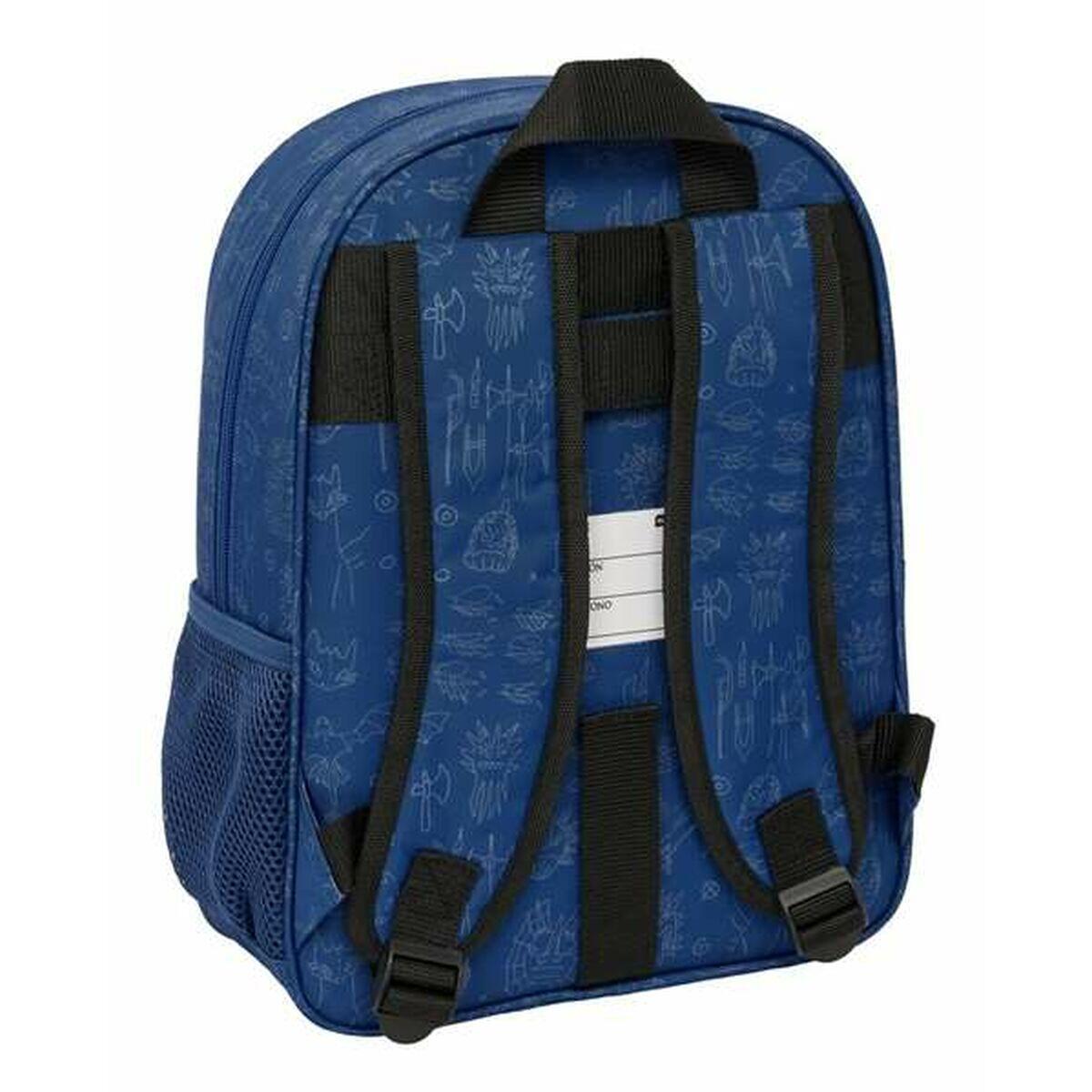 Mochila Escolar SENZA MARCA Poliéster 300D 3/5