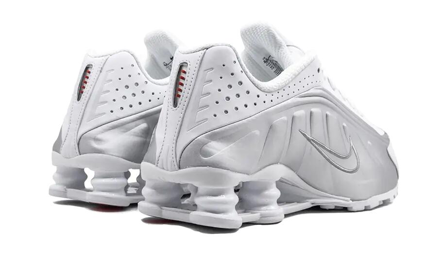 Shox R4 White Metallic Silver 2/3