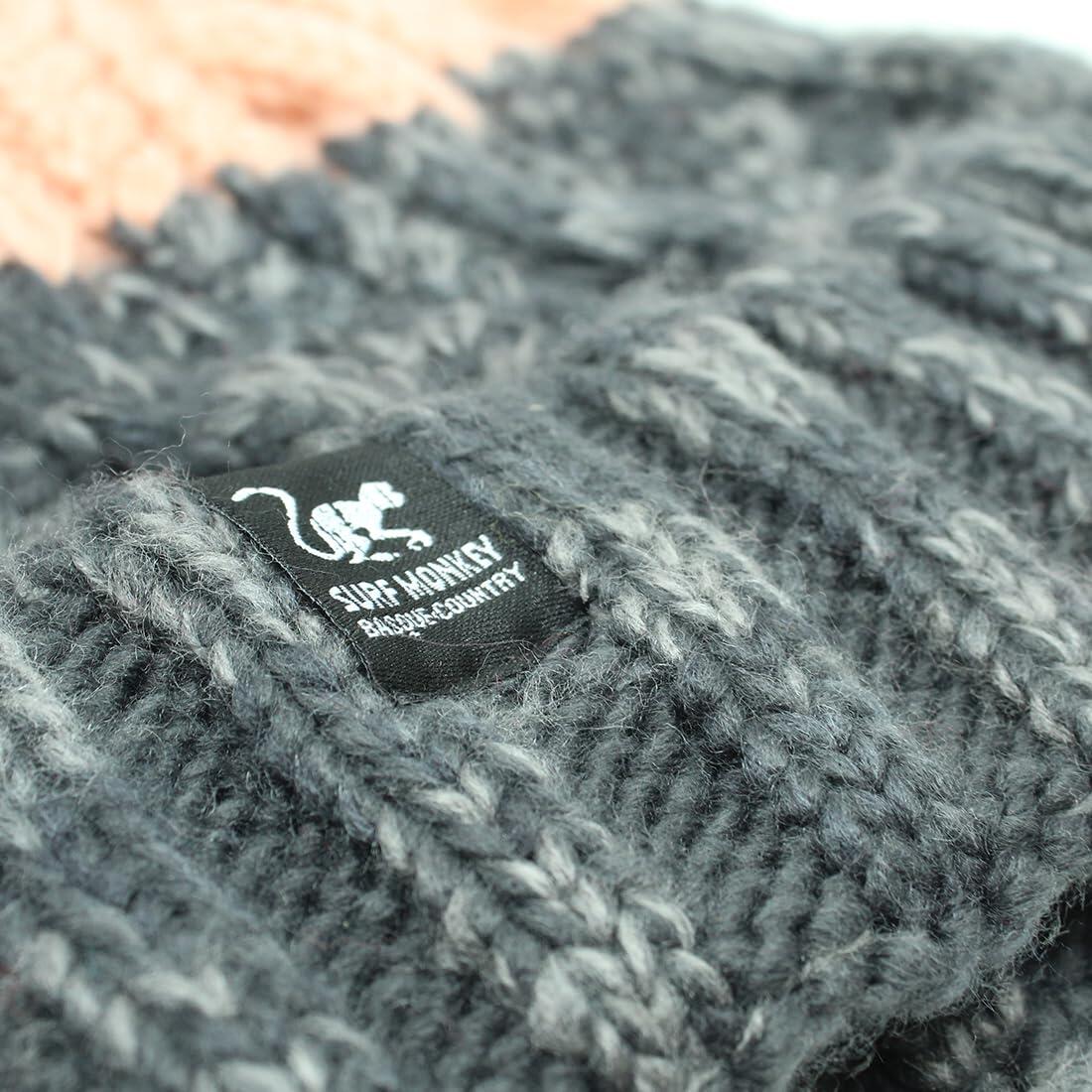 Berretto con pompon - Taglia unica - Fodera interna - Unisex (Grigio/Rosa) 3/6
