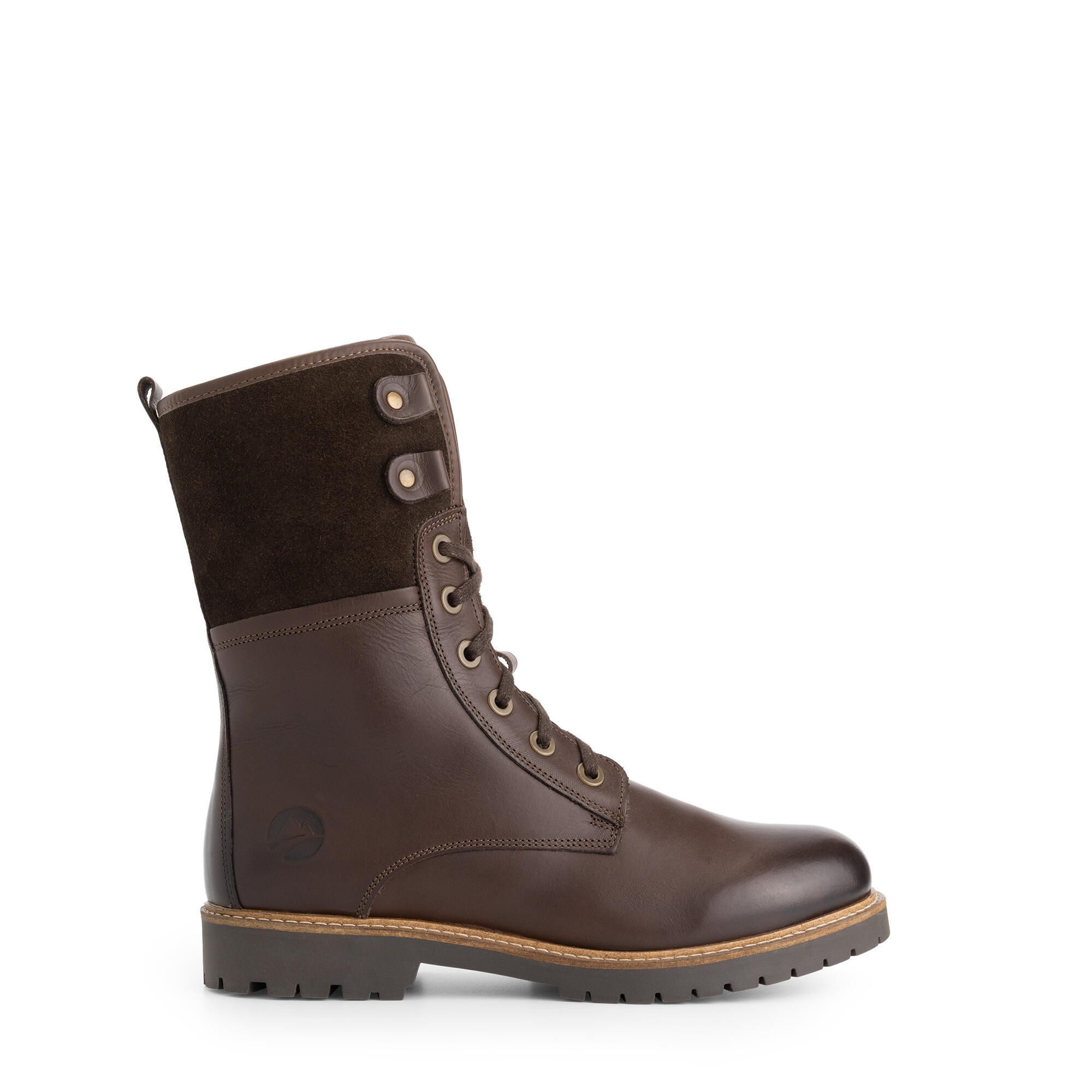 Kongea Damen - Schnürboots - Wolle gefüttert - Dunkelbraun 3/7