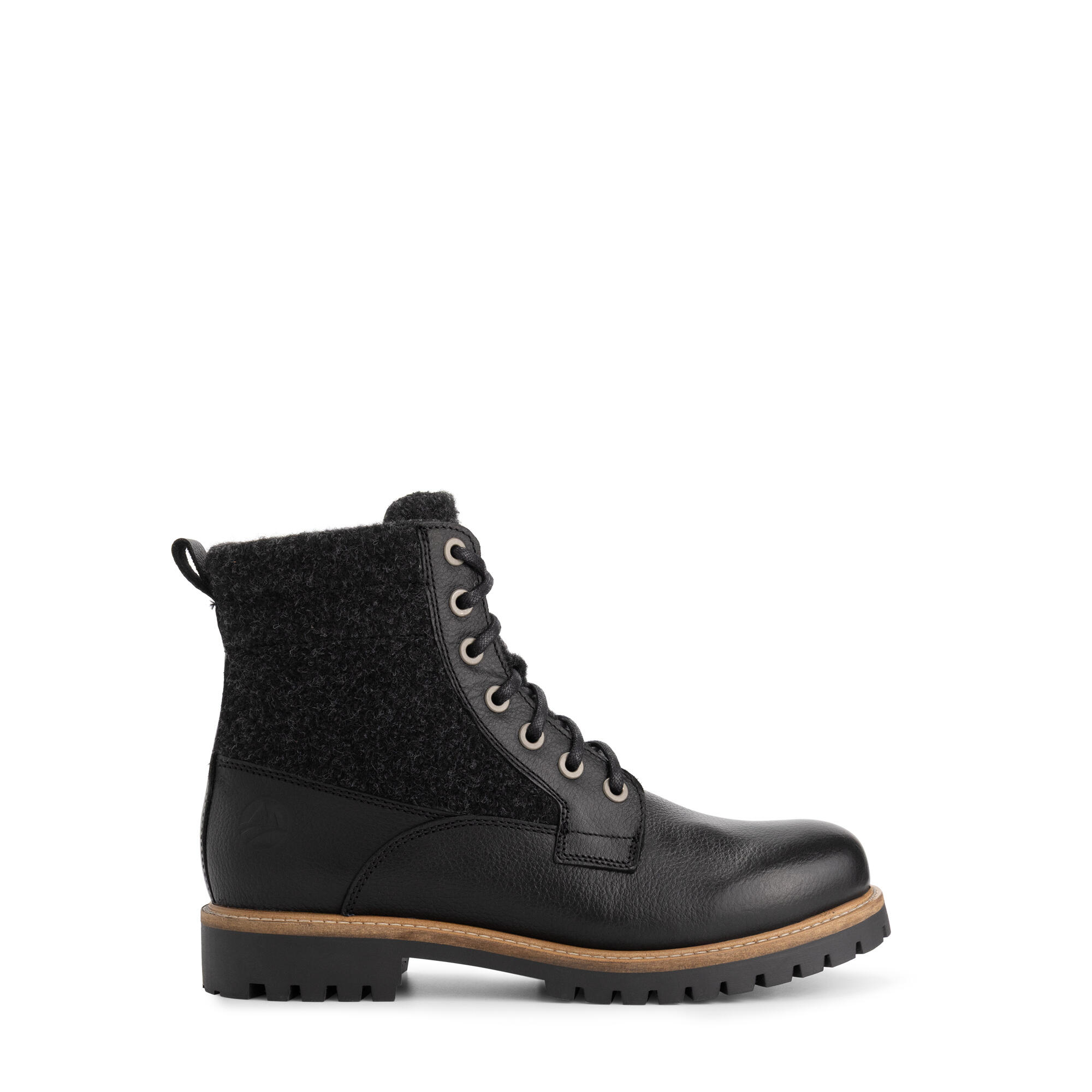 Enningdal Homme - Bottes à lacets - Laine/Feutre - Noir 3/6