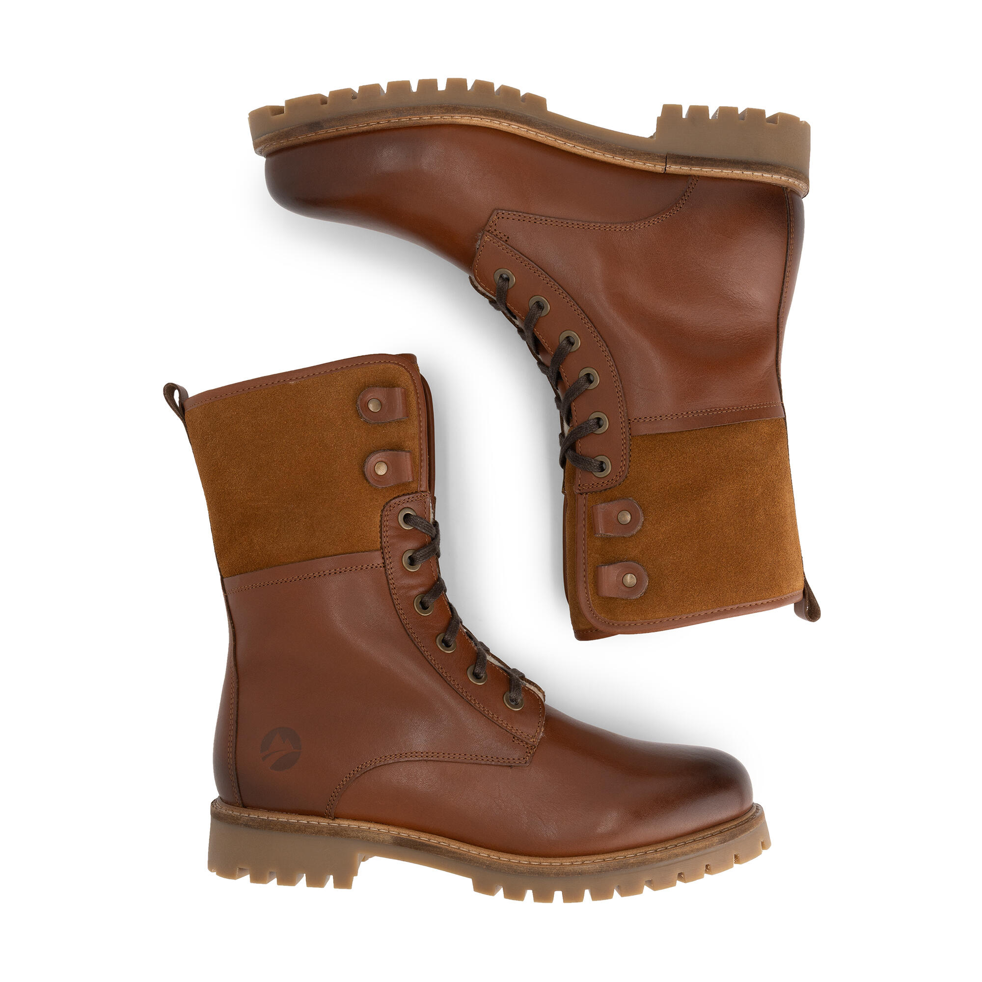 Jostedal Homme - Bottines à lacets - Doublure en laine - Cognac 4/7