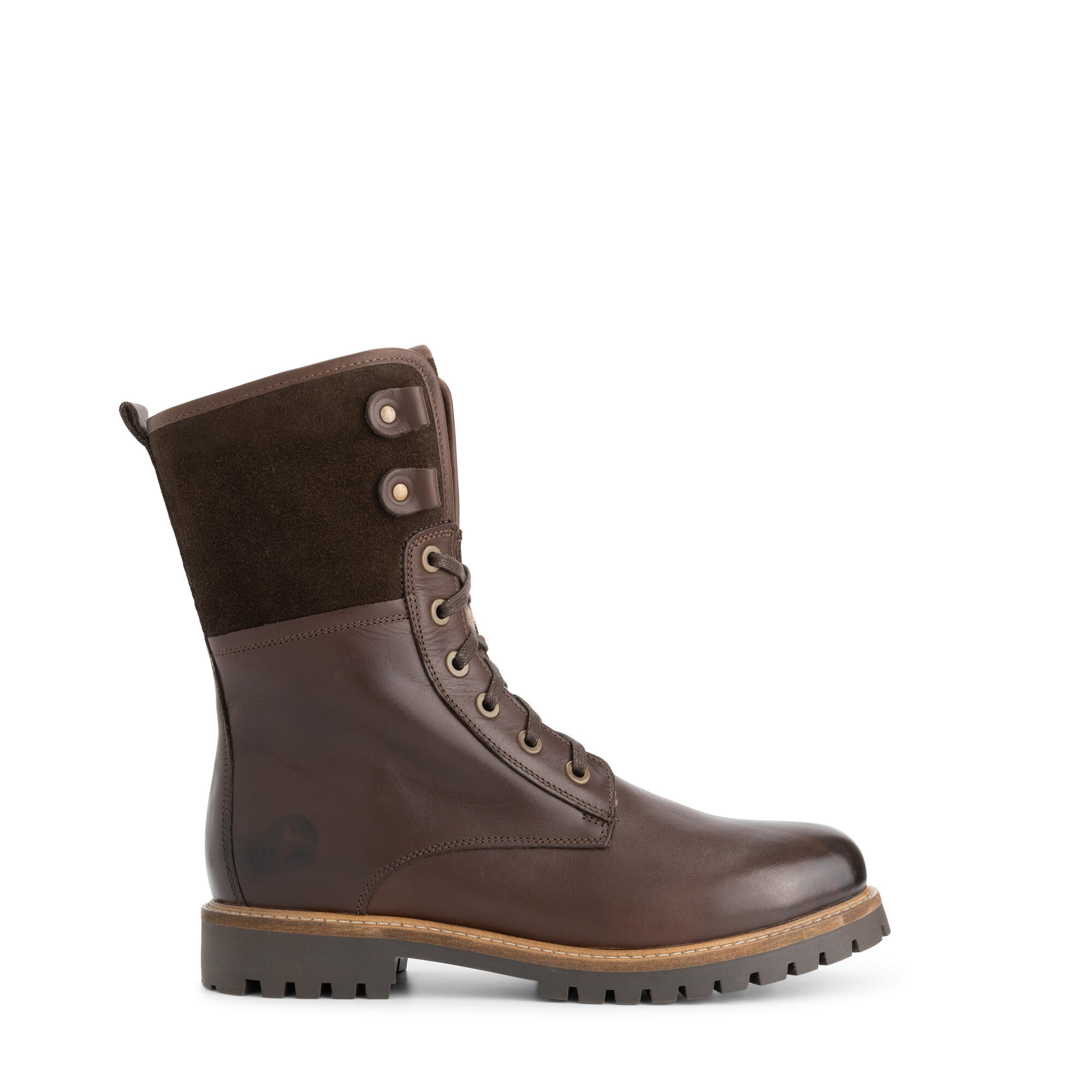 Jostedal Homme - Bottines à lacets - Doublure en laine - Marron foncé 3/7