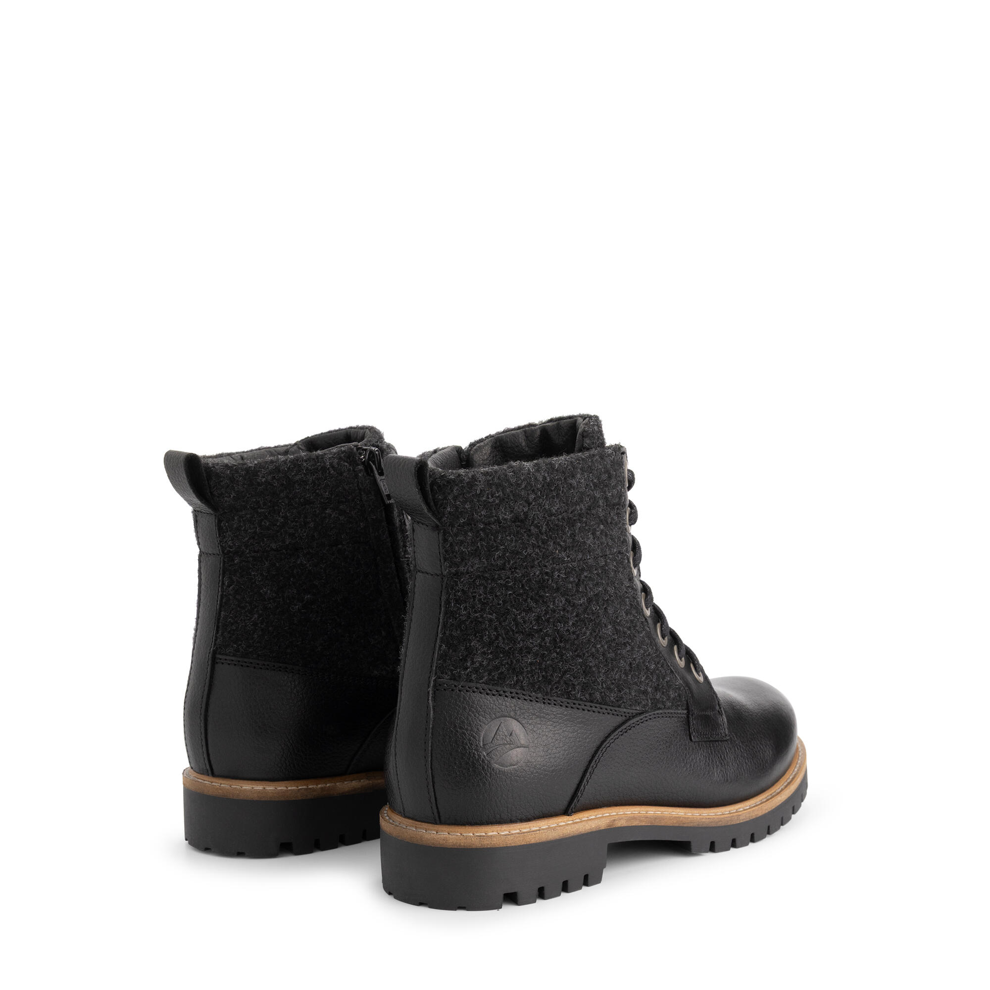 Enningdal Homme - Bottes à lacets - Laine/Feutre - Noir 2/6