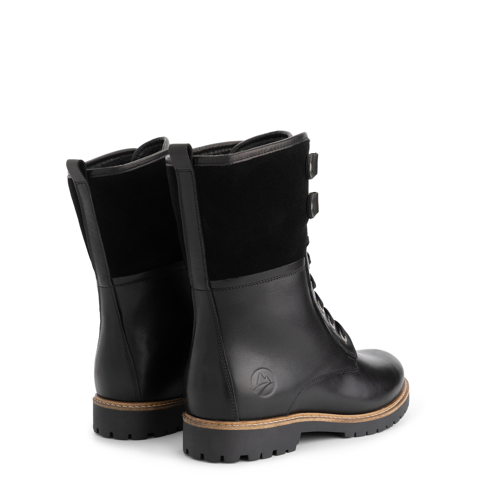 Kongea Femmes - Bottines à lacets - Doublées de laine - Noir 2/7