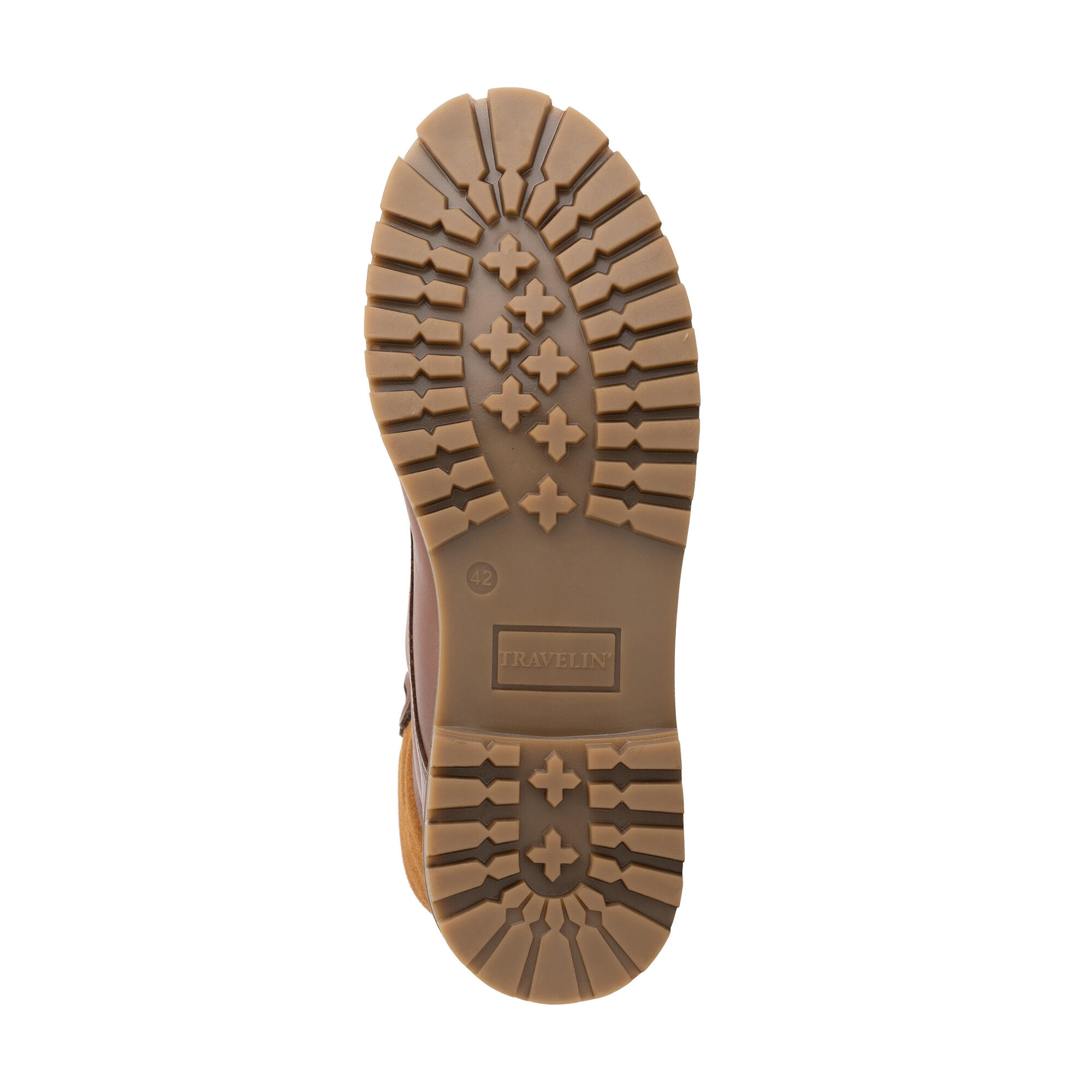 Jostedal Homme - Bottines à lacets - Doublure en laine - Cognac 6/7