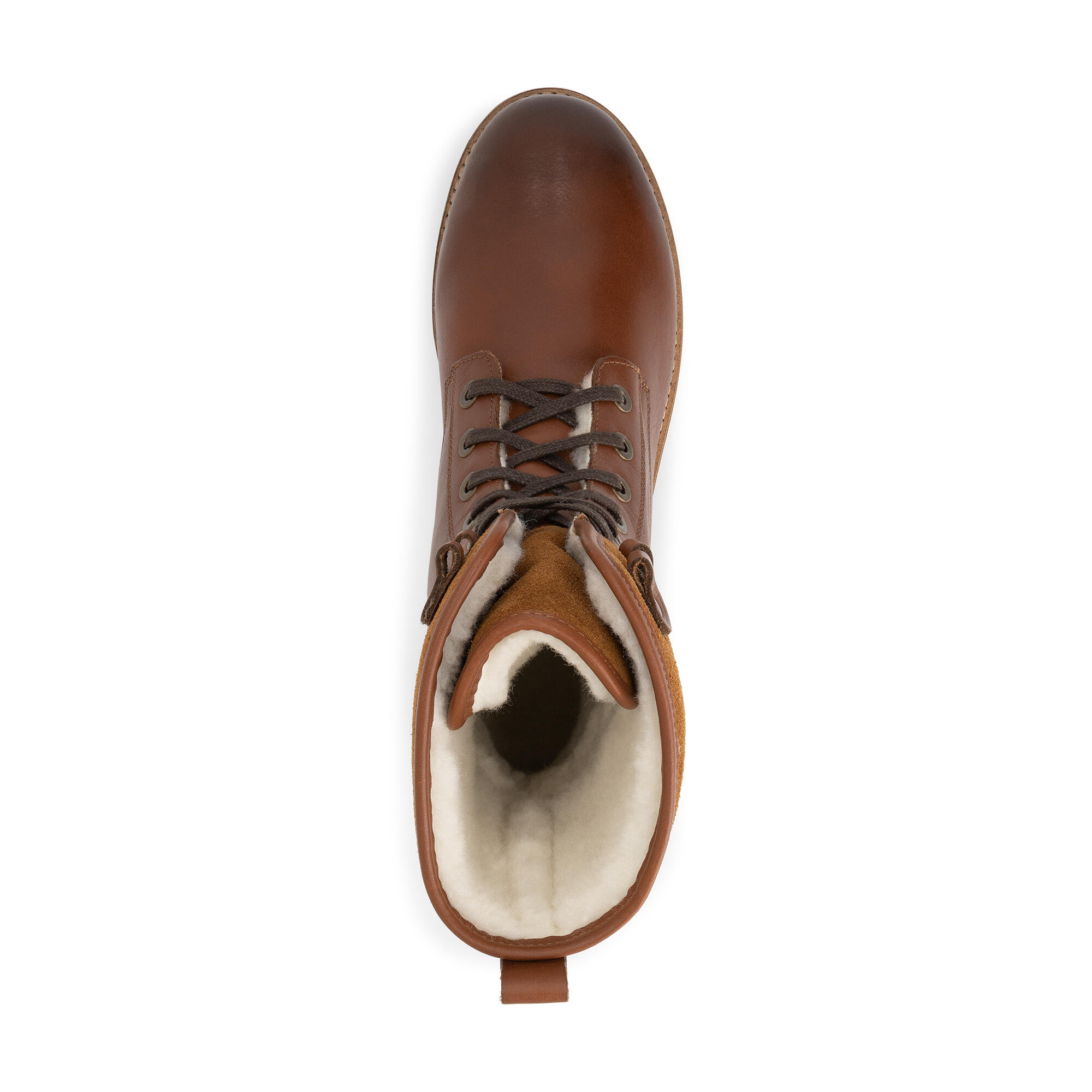 Jostedal Homme - Bottines à lacets - Doublure en laine - Cognac 5/7