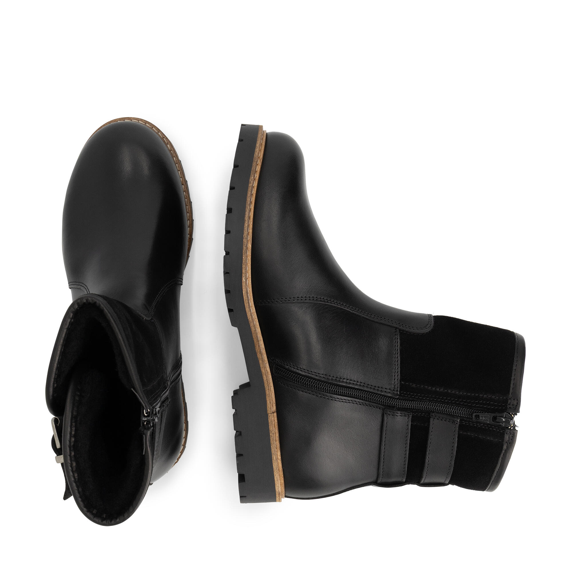 Elva Femmes - Bottines - Doublure en laine - Noir 4/6