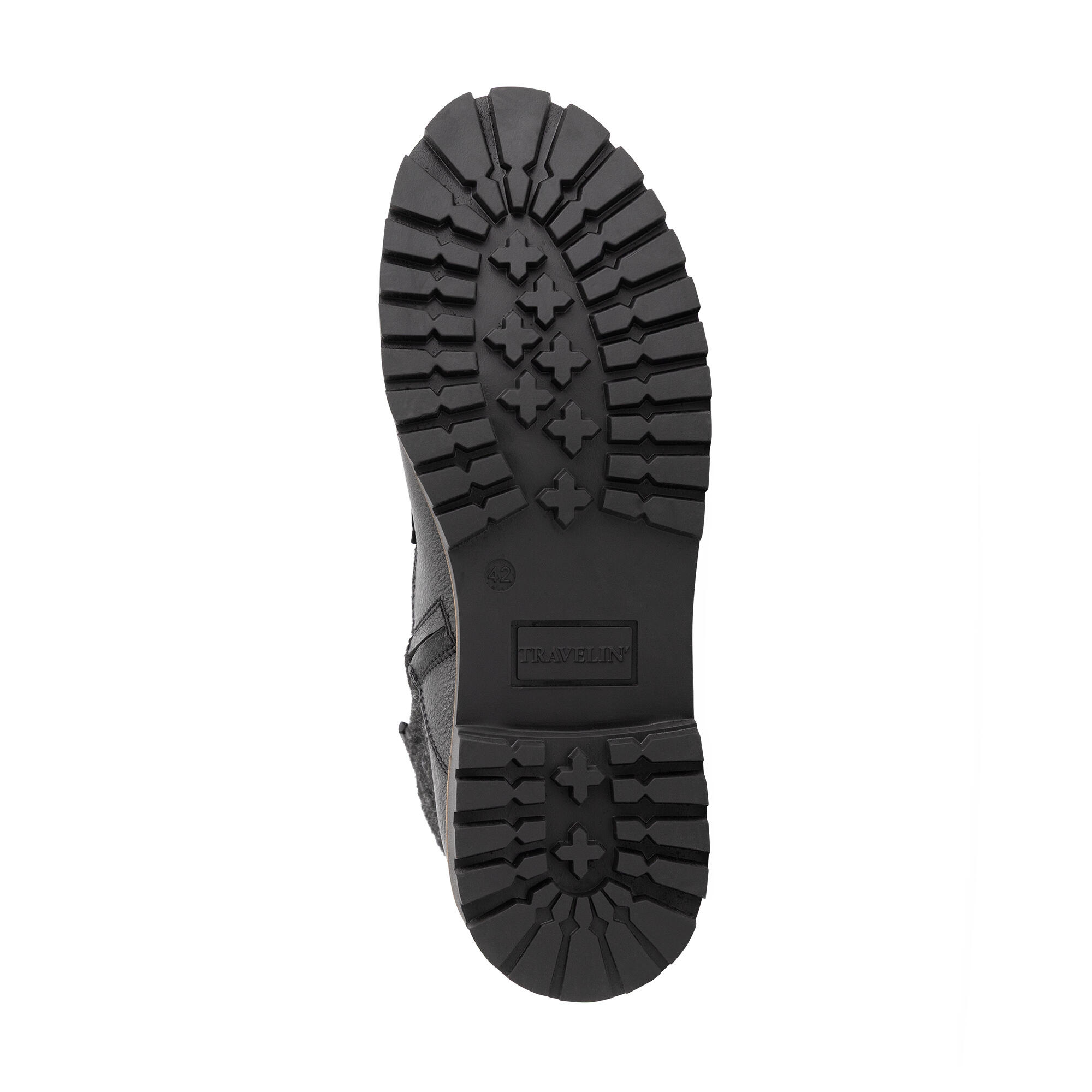 Enningdal Homme - Bottes à lacets - Laine/Feutre - Noir 5/6