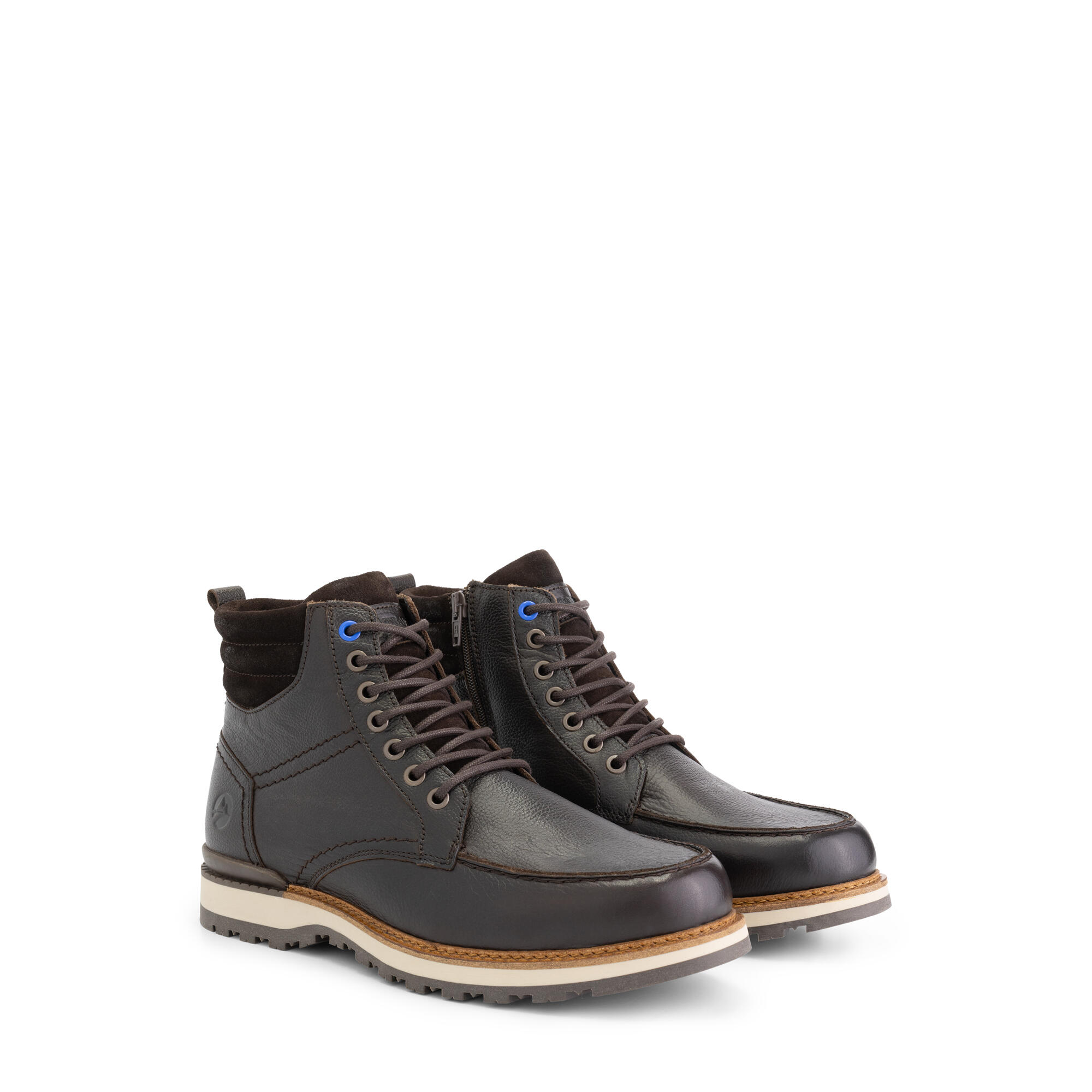 Travelin' - Levring Homme - Bottines À Lacets - Doublure En Laine - Marron - Bottes - Marron - Decathlon