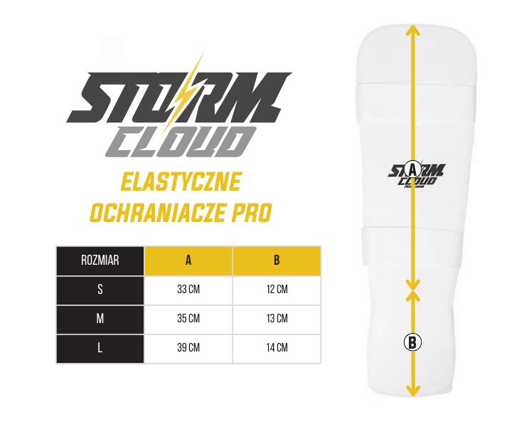 Elastyczne Ochraniacze na Golenie i Stopy StormCloud Pro Białe L 6/6