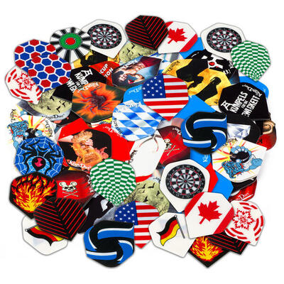 Dart Flights-Set HD 100 Mix Darts / Steeldarts Unisex