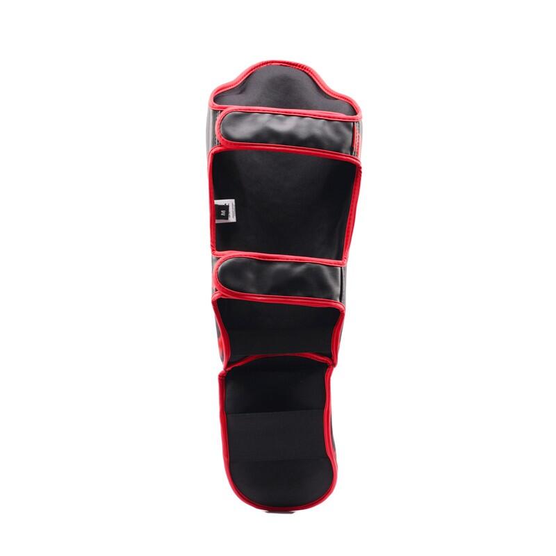 Ochraniacze na piszczele StormCloud Lynx Czarno-Czerwone XL 4/7