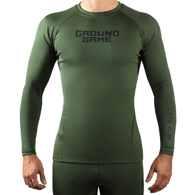 Tricou sport cu mânecă lungă pentru bărbați, model Ground Game