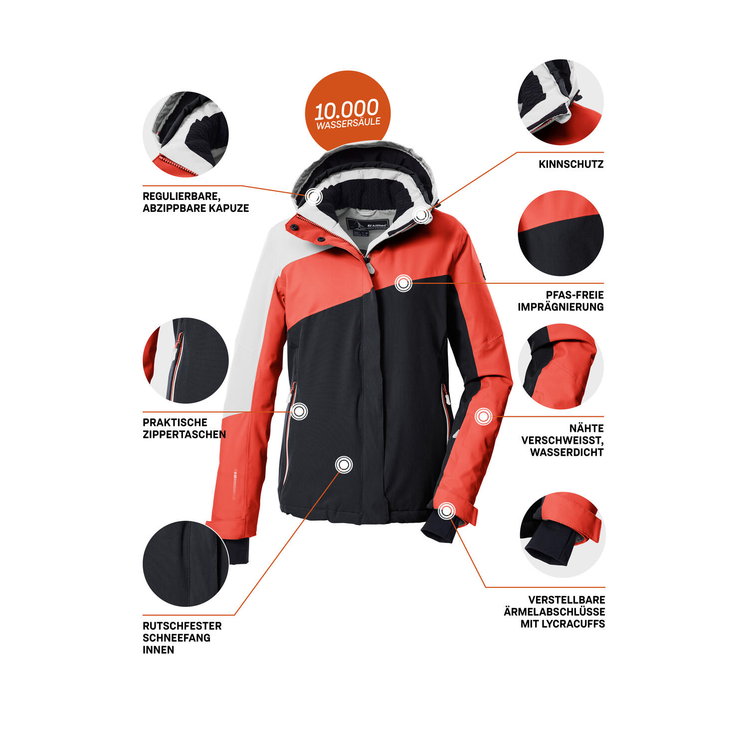 Damen Skijacke KSW 26 WMN SKI JCKT 5/6