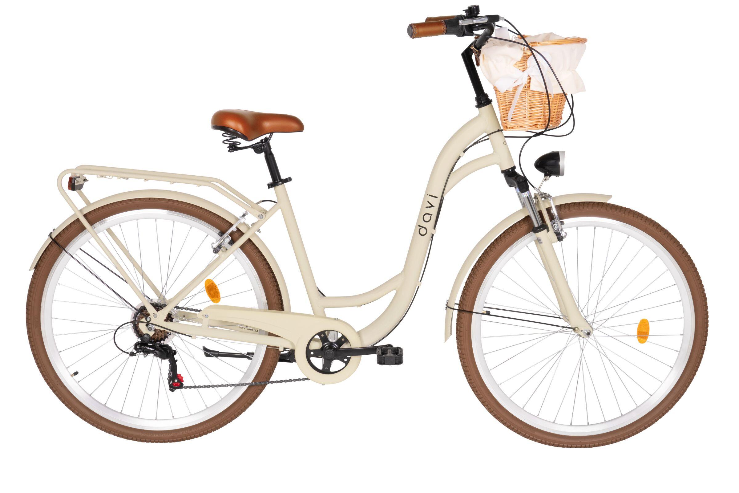 Bicicleta dama Davi Maria Aluminium 28, 7 viteze, 160-185 cm, Maro cafeniu