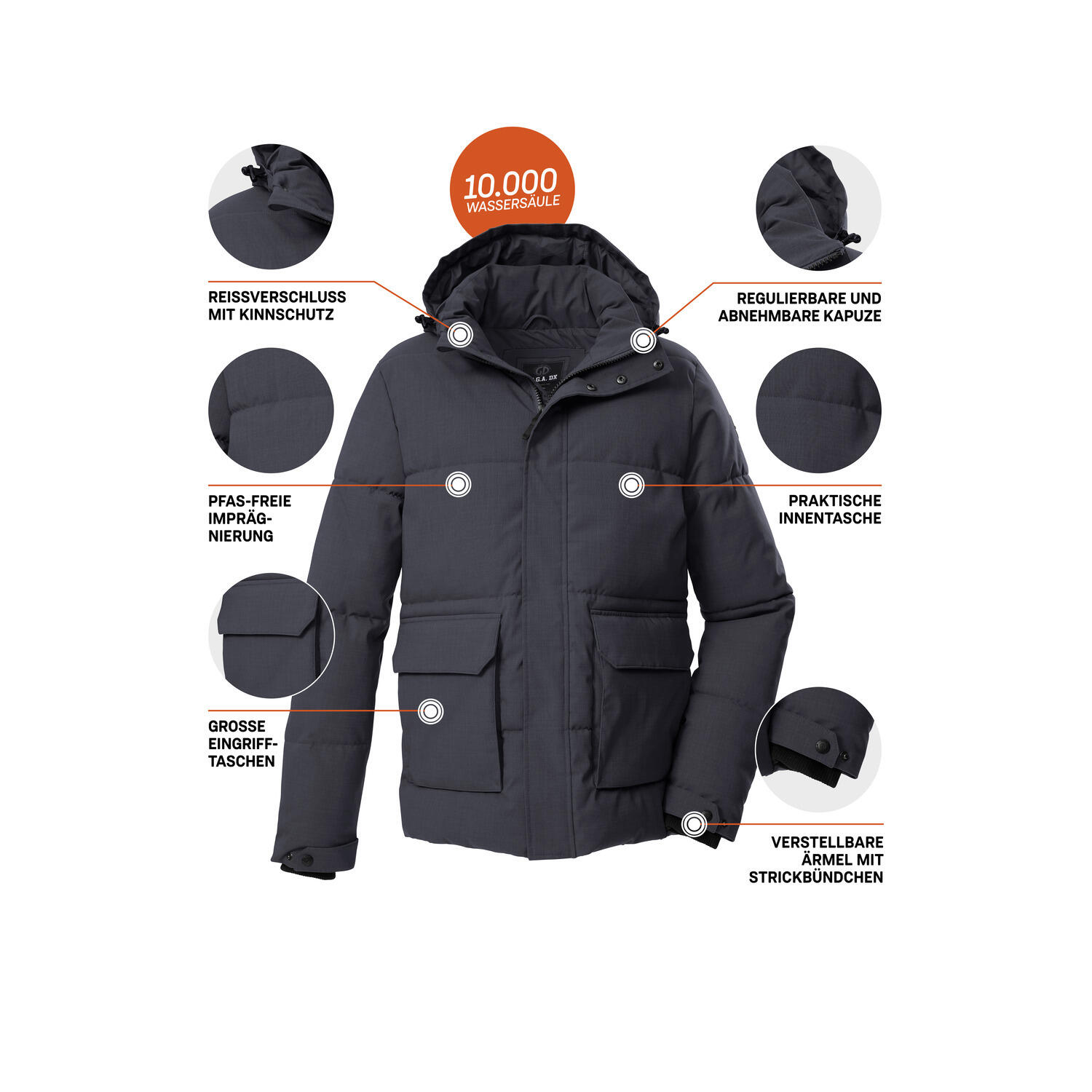 Veste matelassée à capuche Killtec GW 26 6/7