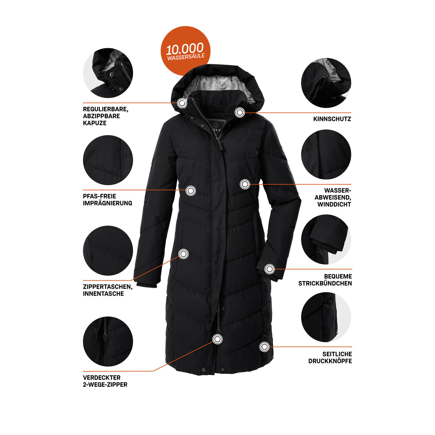 Damen Steppmantel GW 61 WMN QLTD CT 5/6