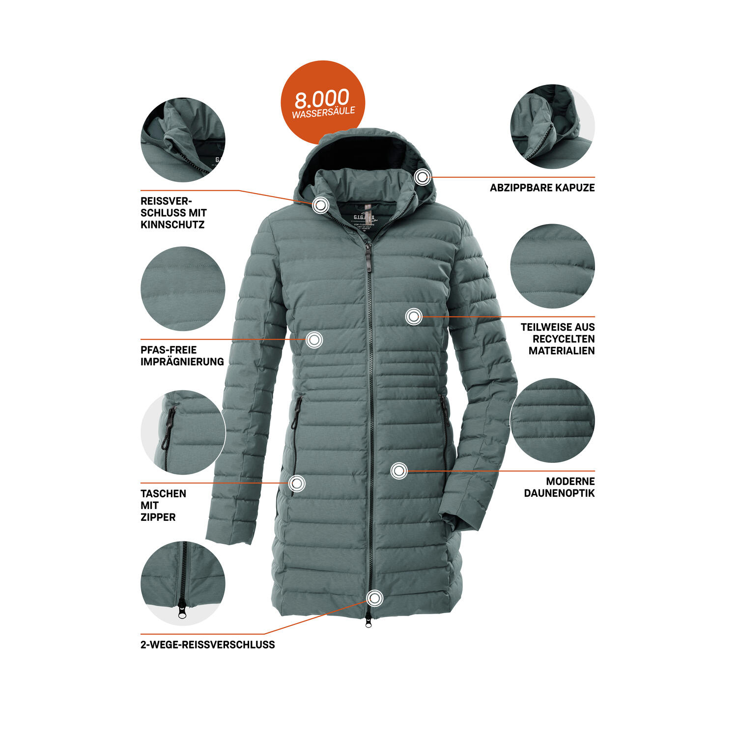 Parka da donna Killtec GW 77 5/6