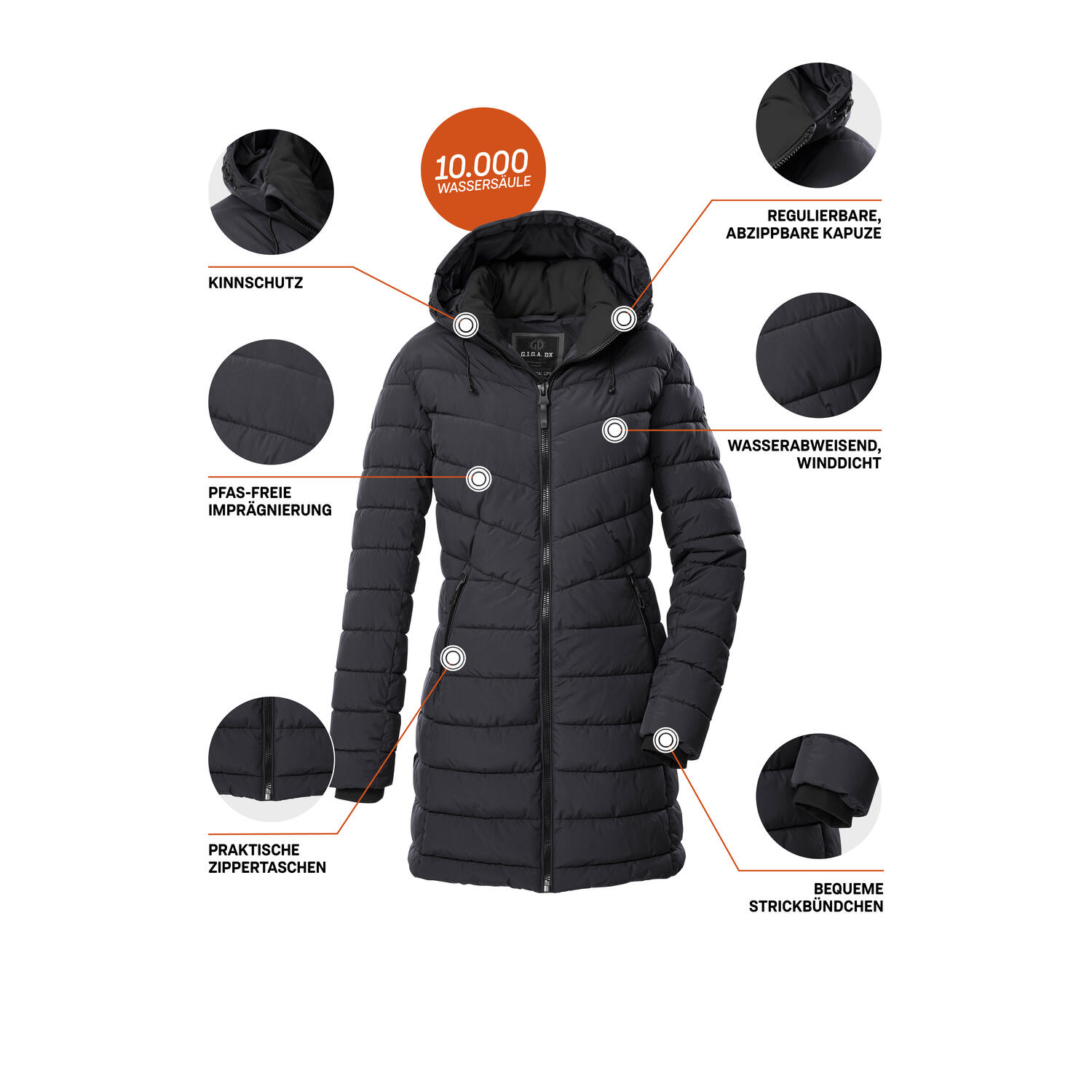 Damen Steppparka GW 74 WMN QLTD PRK 5/6