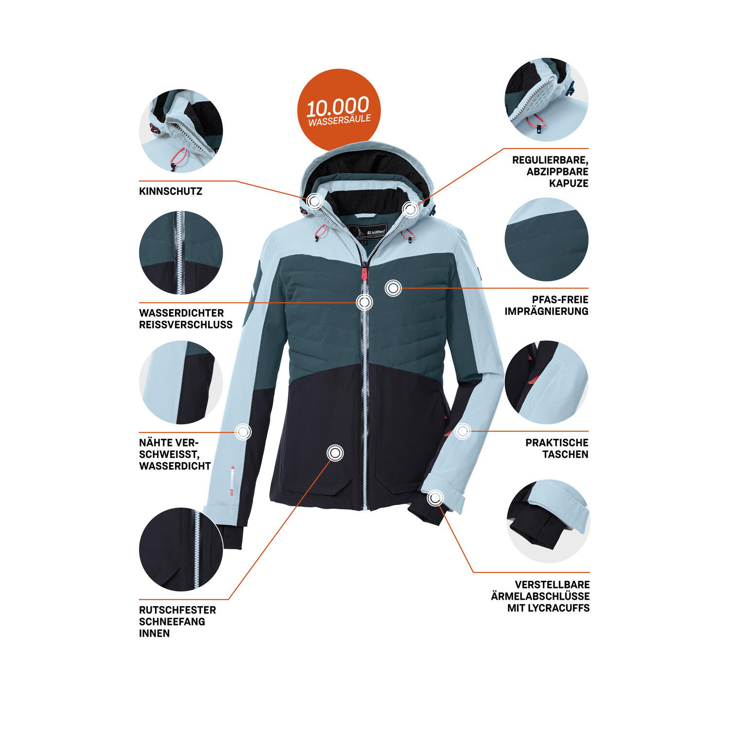 Damen Skijacke KSW 30 WMN SKI JCKT 5/6