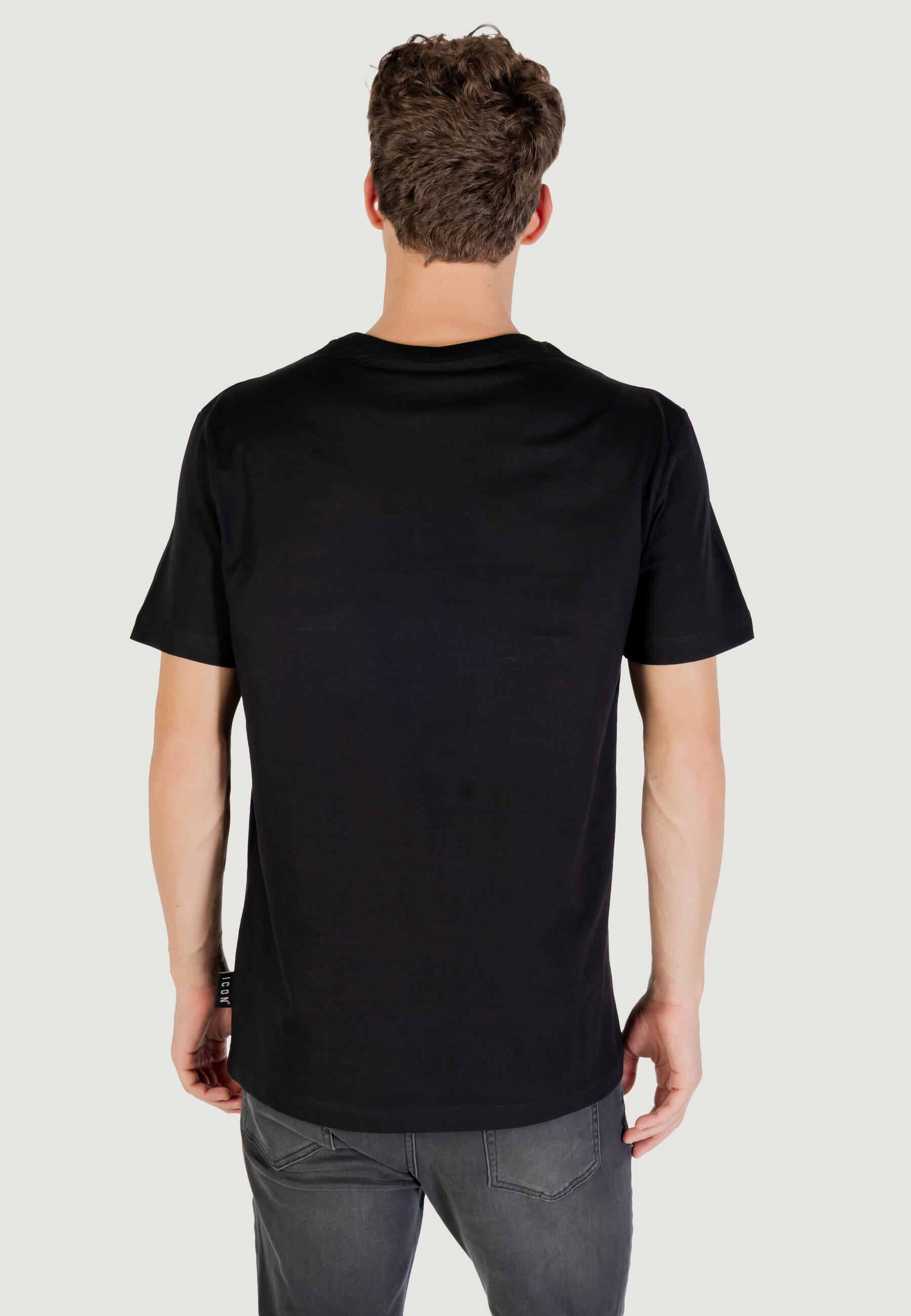 t-shirt crop top  HOMME noir 4/4