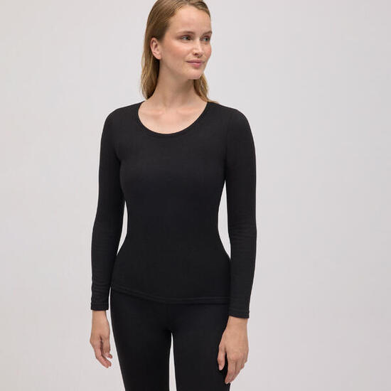 Camiseta térmica Extra Warm cuello redondo negro