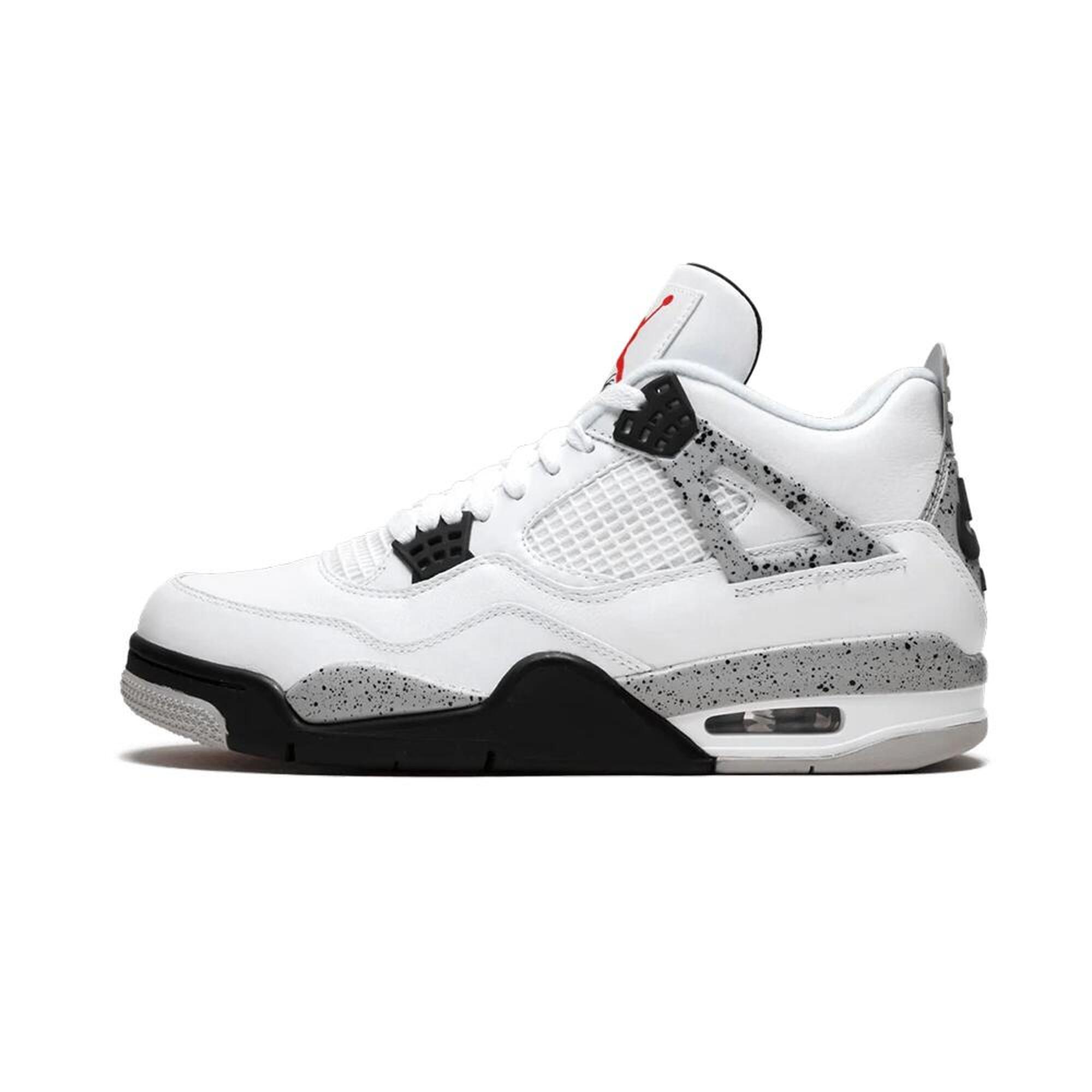 Nike - Air Jordan 4 Retro White Cement - Chaussures De Sport - Gris - Decathlon
