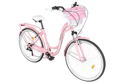 Damesfiets davi melisa aluminium 28", 7 versnellingen, 160-185 cm, roze