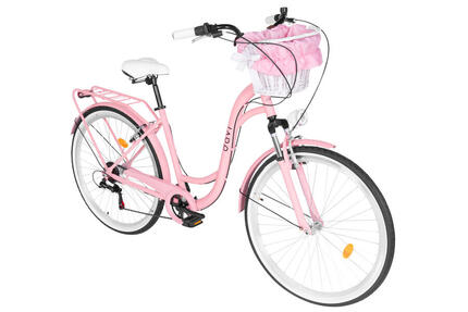 Vélo femme Davi Melisa Aluminium 28″, 7 vitesses, 160–185 cm, rose