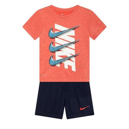 T-shirt en shorts set Dri-FIT Rood - 86K445-U90