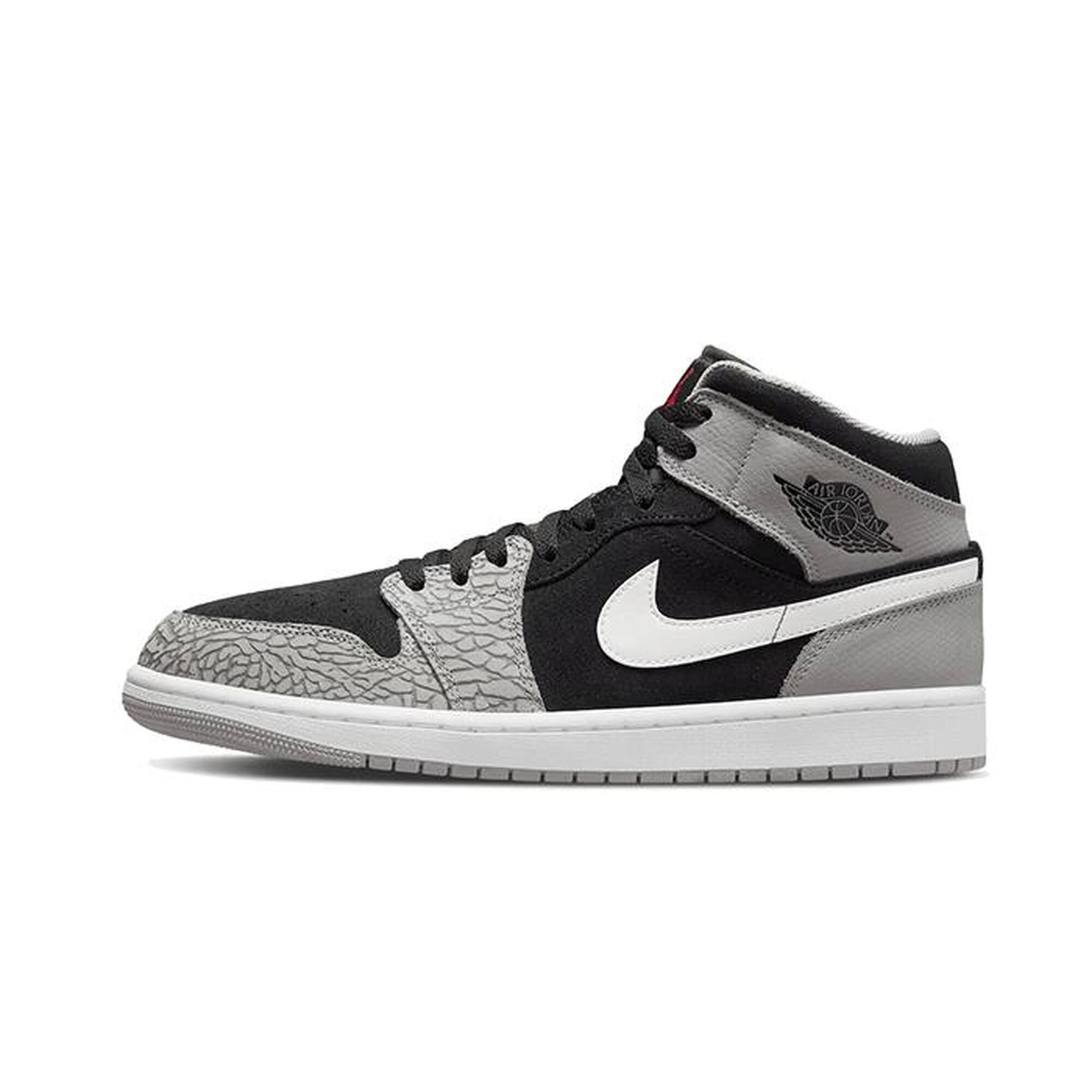 Jordan - Air Jordan 1 Mid Elephant Print - Chaussures De Sport - Noir - Decathlon