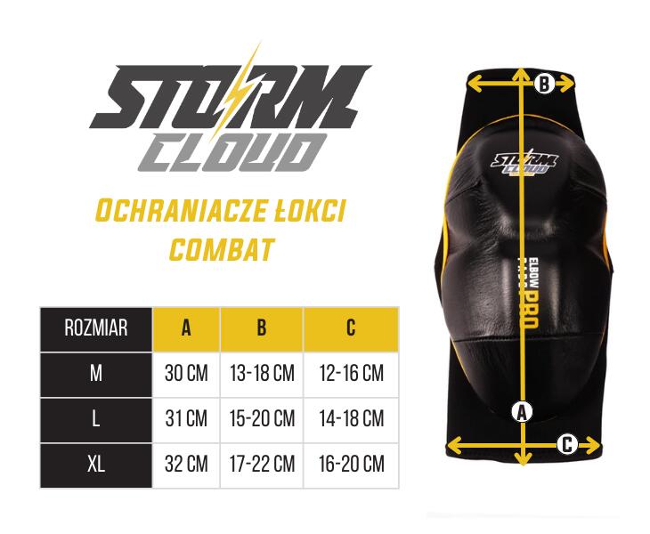 Ochraniacze Na Łokcie StormCloud Combat Żółte S 2/2