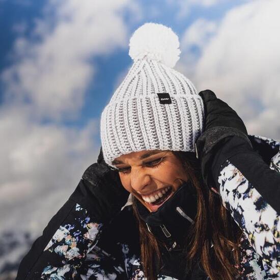 Mütze Ronda Bommelmütze Herren Damen Wintermütze Fleece Pompon warm Merino