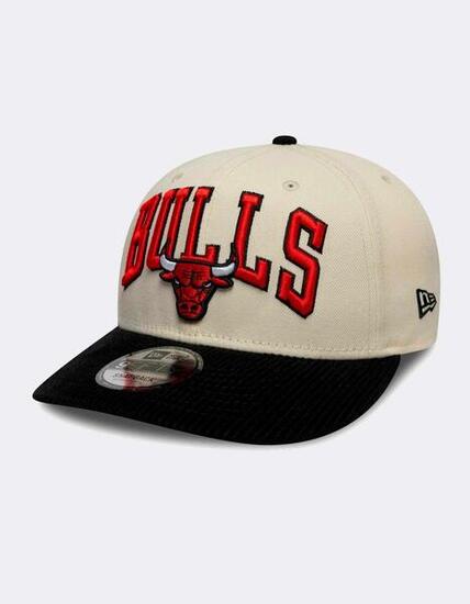 New Era 9FIFTY Snapback Cap Chicago Bulls NBA Cord Visor beige