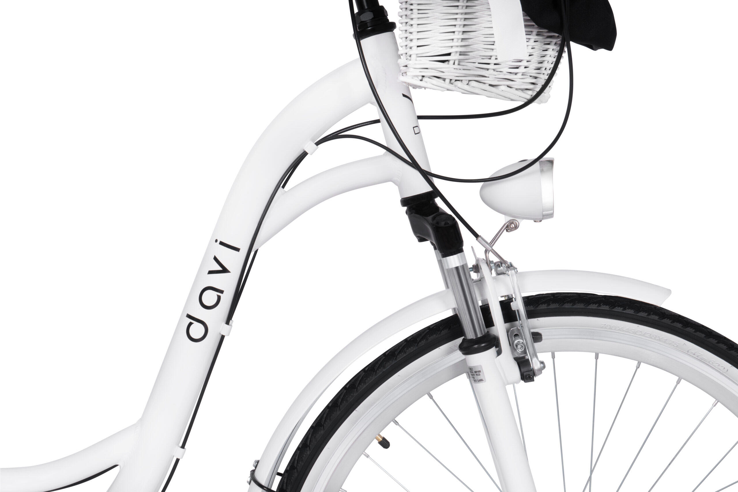 Vélo femme Davi Melisa Aluminium 28″, 7 vitesses, 160–185 cm, blanc 3/7