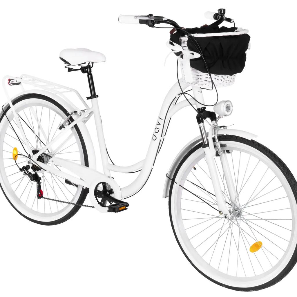 Women bicycle Davi Melisa Aluminium, 7 speeds, 28", 160-185 cm, white