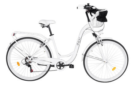 Vélo femme Davi Maria Aluminium 28″, 7 vitesses, 160–185 cm, rose