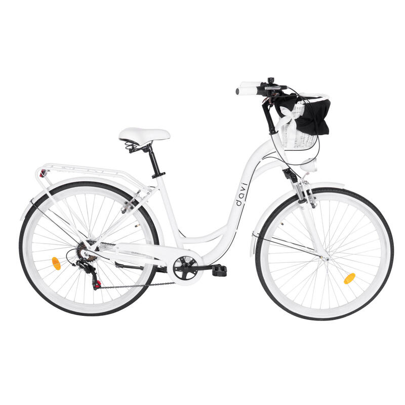 Dámské kolo Davi Melisa Aluminium 28", 7 rychlostí, 160-185 cm, Bílá