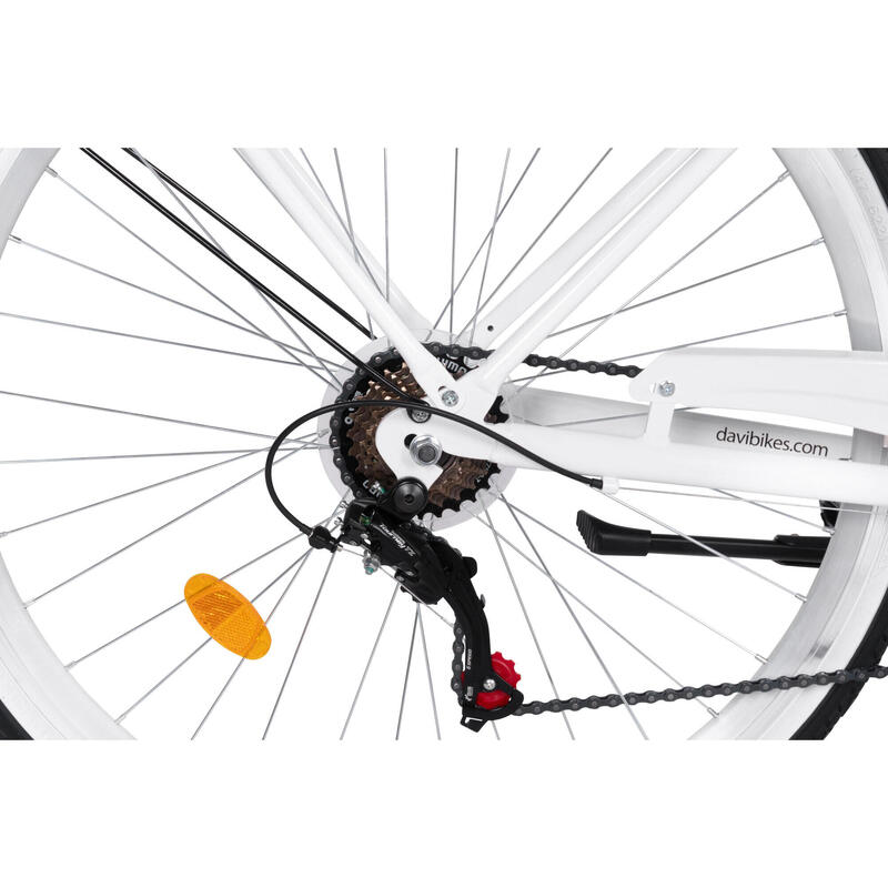 Dámské kolo Davi Melisa Aluminium 28", 7 rychlostí, 160-185 cm, Bílá