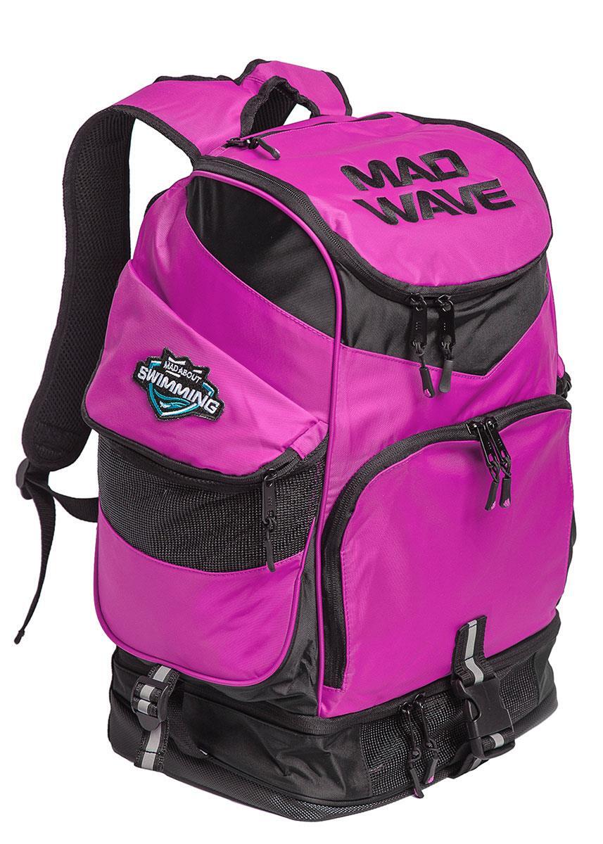 Mochila para natação mad team rosa 36l