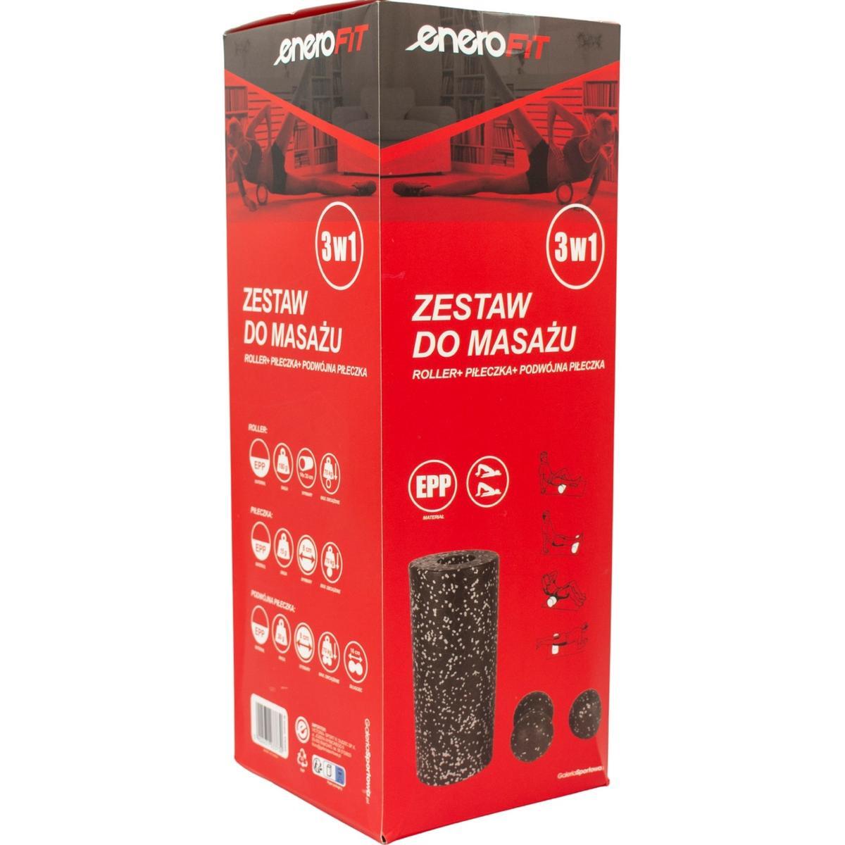 Zestaw do masażu Eb Fit, wałek, piłki 5/6