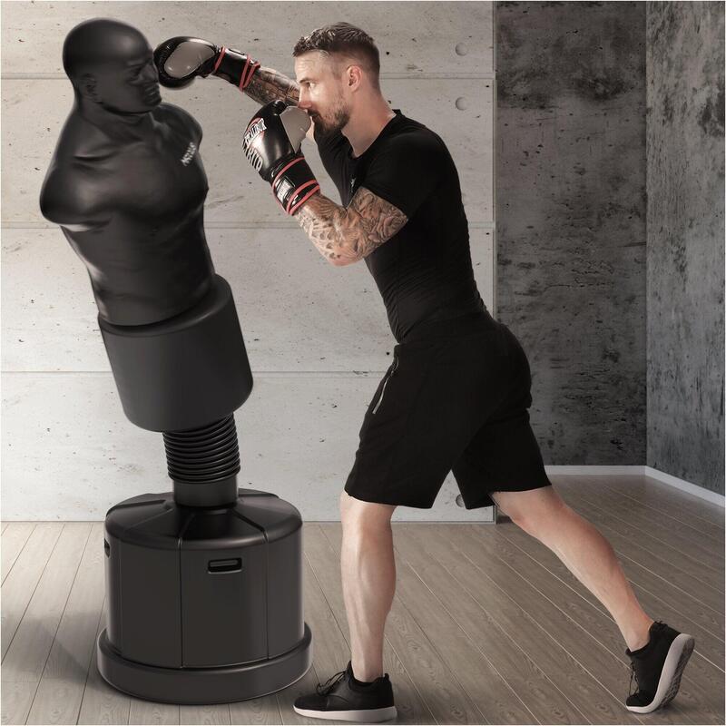 Sac de box, manechin de box PRO FIGHTER, negru, Maxxus